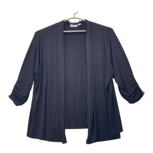 Susan Graver Cardigan Black 3x